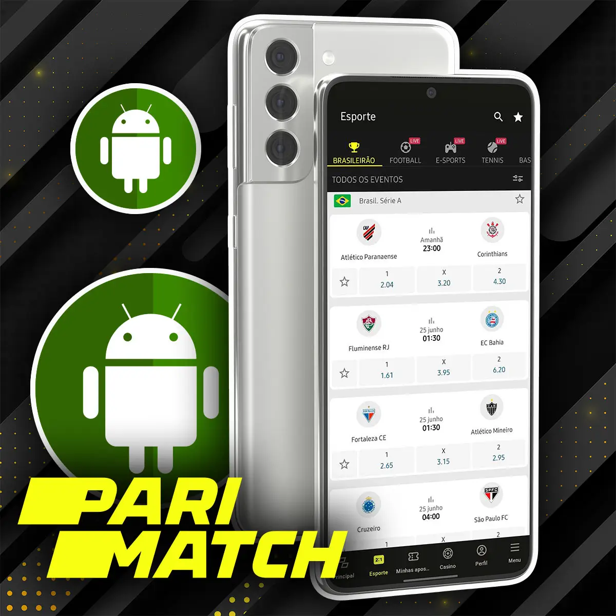Avaliação do aplicativo Parimatch Brasilpara Android