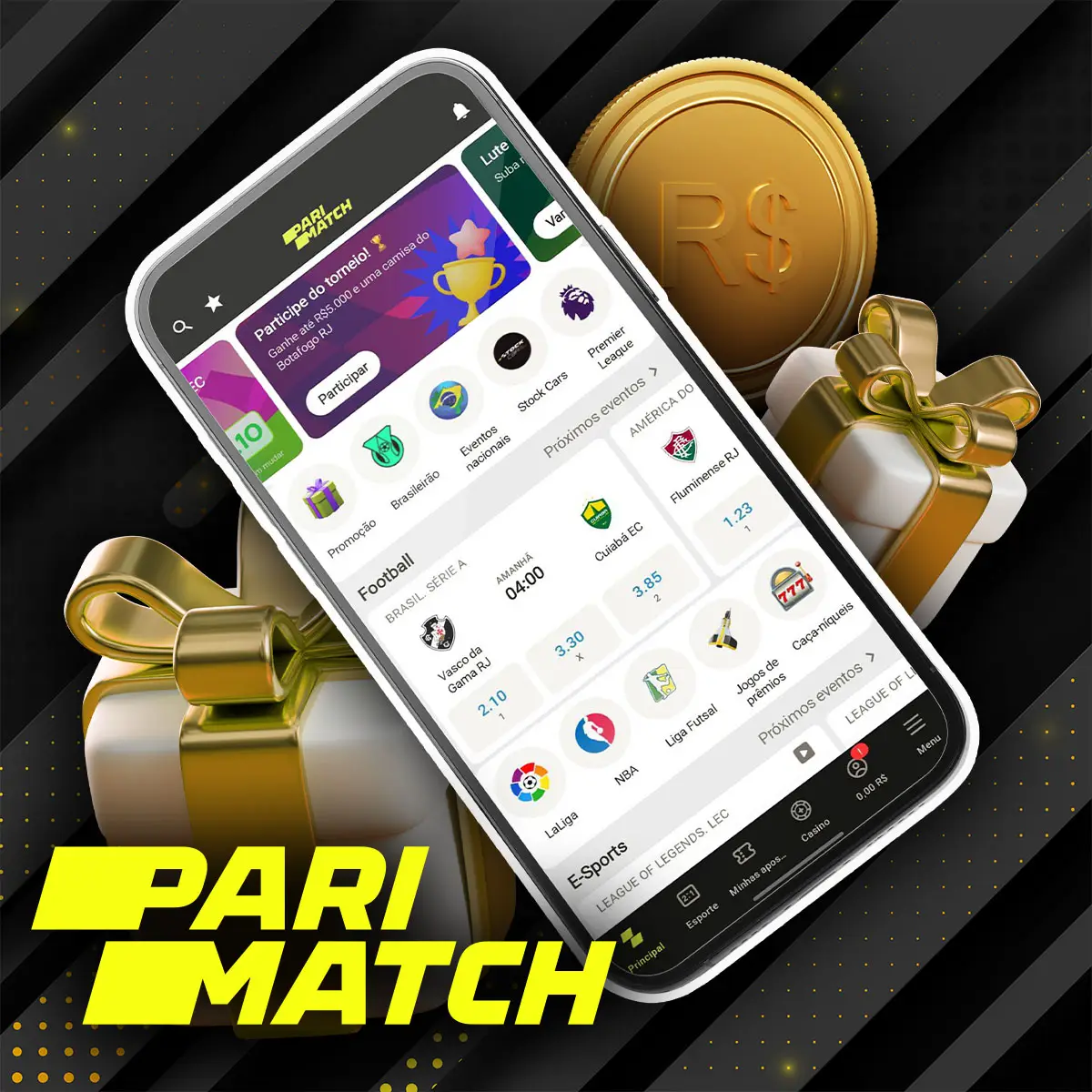 Bônus adicionais no aplicativo Parimatch no Brasil