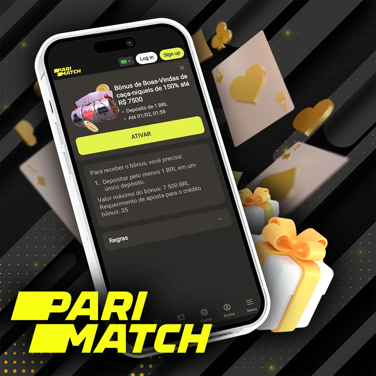 Bônus de cassino do Parimatch app no Brasil