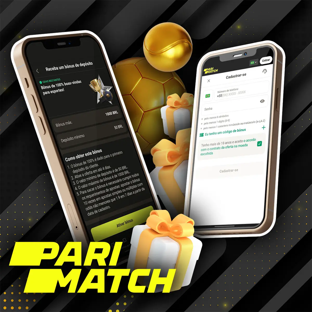 Como obter o bônus de boas-vindas do Parimatch app no Brasil