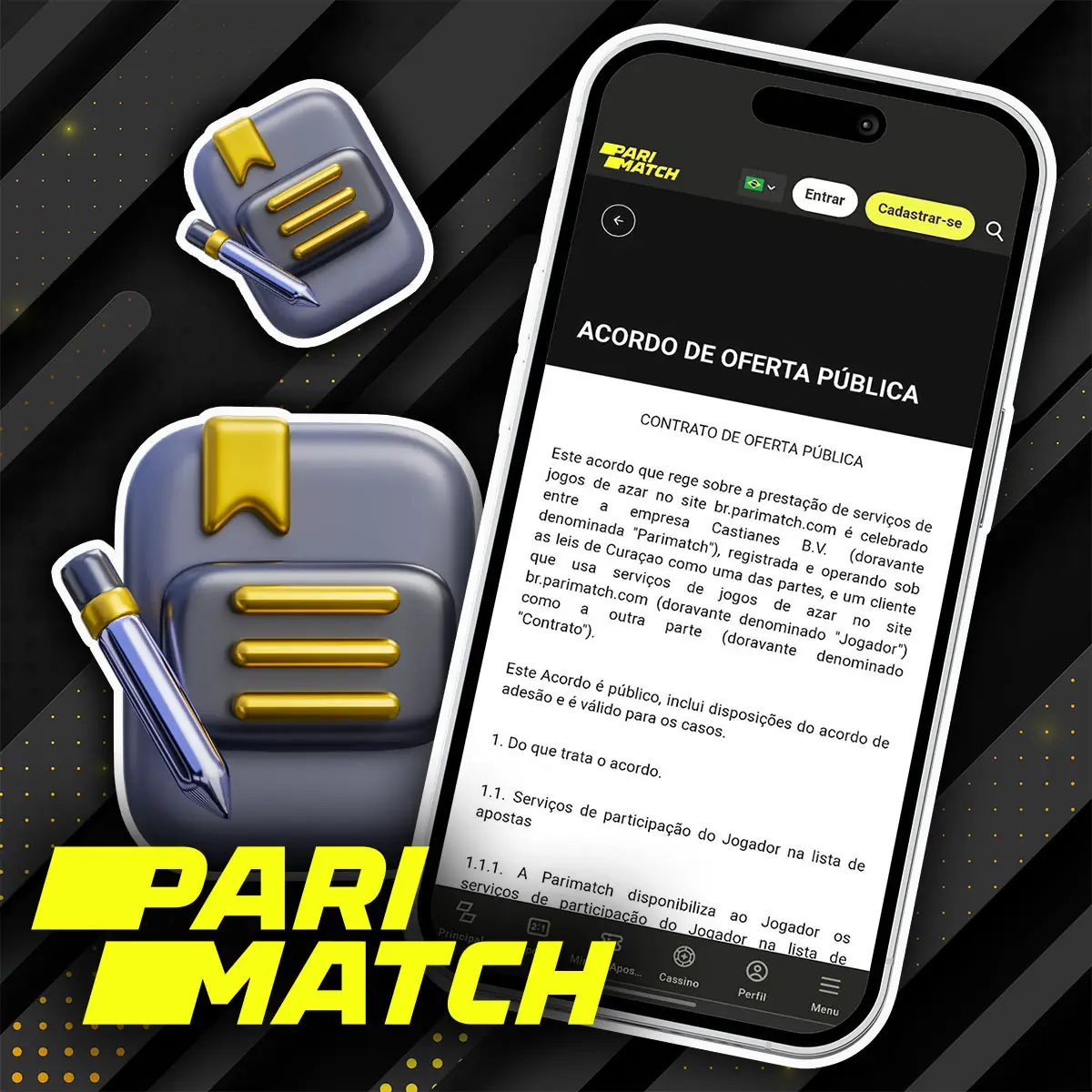 Oferta Pública Parimatch Brasil - Acordo vinculativo com a Partimatch